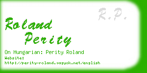 roland perity business card